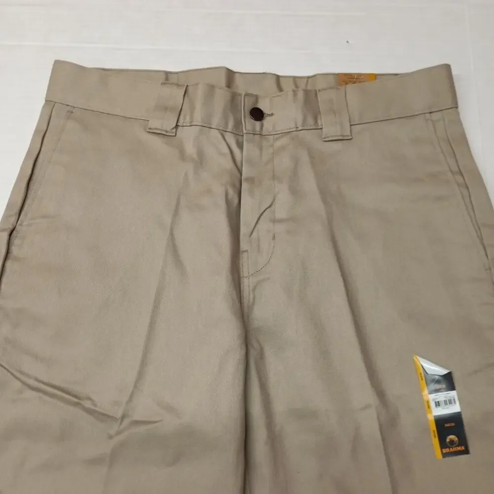Brahma Men's Work Tough Pants Size 36x30 Sandy Taupe Fit‎
